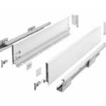 Guide per cassetti Axispro Soft close estrazione totale con Spondina Bianco A mm.84 varie lunghezza   GTV